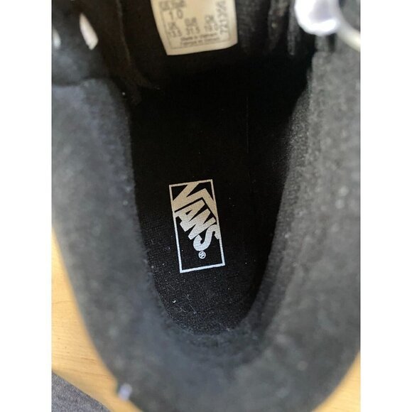 VANS Bnwt "Sk8" Hi Top Sneakers Boys New Black White - Picture 4 of 8